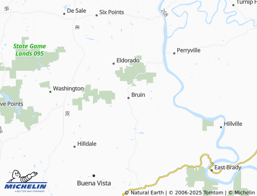 MICHELIN Bruin map - ViaMichelin