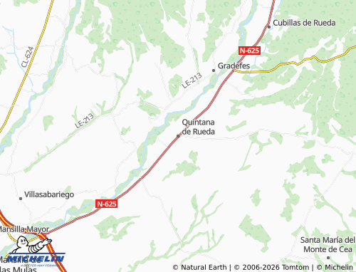 MICHELIN Quintana de Rueda map - ViaMichelin