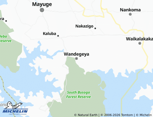 Carte MICHELIN Wandegeya - ViaMichelin