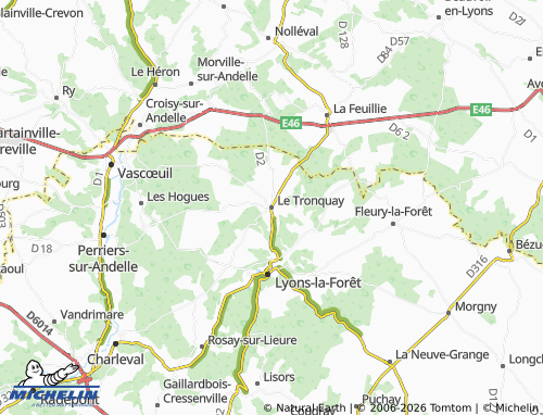 Mappa MICHELIN Le Tronquay - ViaMichelin
