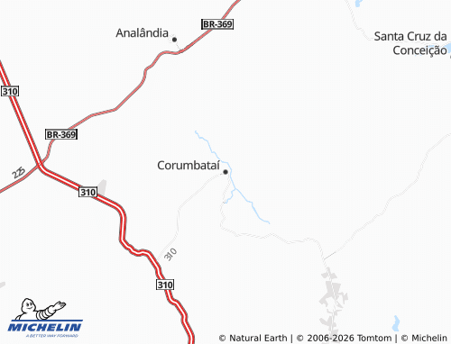 Mapa MICHELIN Corumbataí - ViaMichelin