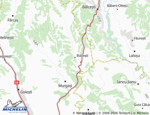 Mapa MICHELIN Bulzești - ViaMichelin