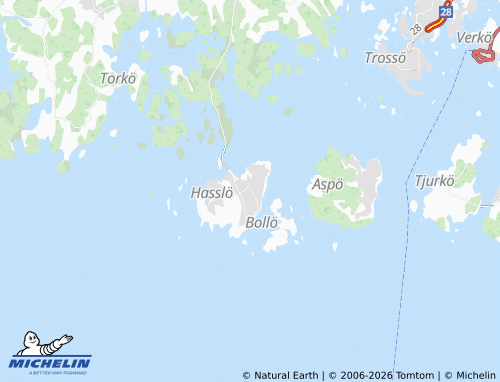 MICHELIN Hasslö map - ViaMichelin