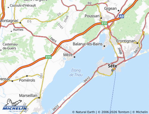 Mappa MICHELIN Mèze - ViaMichelin
