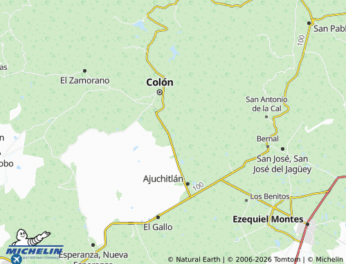 MICHELIN El Nuevo Progreso map - ViaMichelin