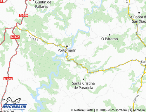 Carte MICHELIN As Cortes (San Salvador) - ViaMichelin