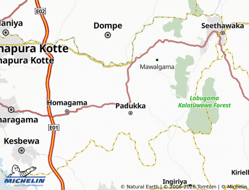 Mappa MICHELIN Mawathagama West - ViaMichelin