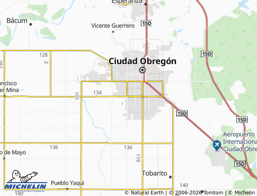 MICHELIN Álvaro Obregón, El Castillo map - ViaMichelin