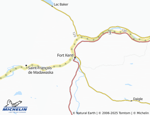 MICHELIN Fort Kent map - ViaMichelin
