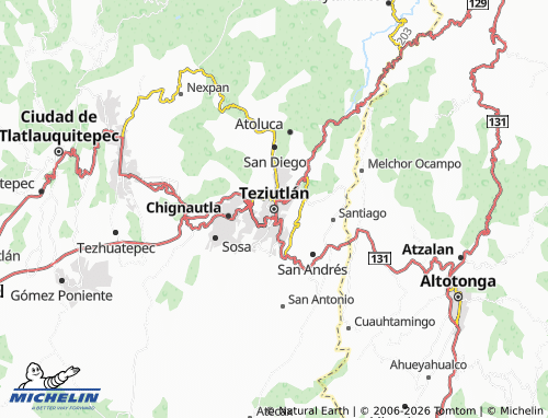 Mapa MICHELIN Teziutlán - ViaMichelin