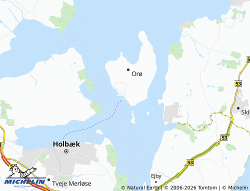 MICHELIN Brønde map - ViaMichelin