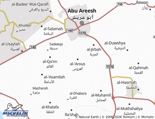 Carte MICHELIN al-'Arous - ViaMichelin