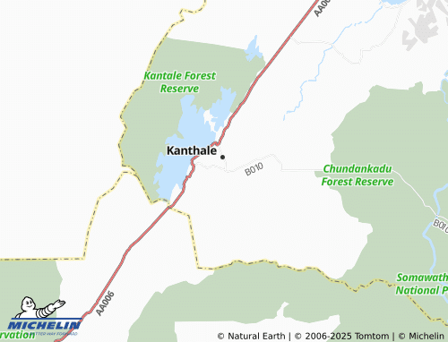 Carte MICHELIN Kantale Town South - ViaMichelin