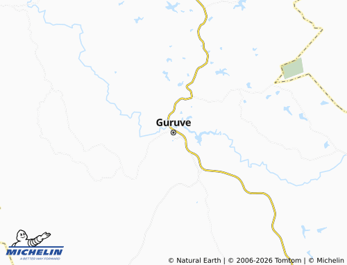 Kaart MICHELIN Guruve - ViaMichelin