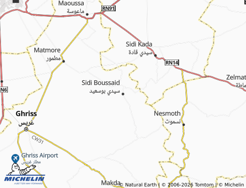 Mapa MICHELIN Seedi Busa'eed - ViaMichelin