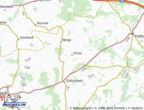 MICHELIN-Landkarte Pirow - ViaMichelin