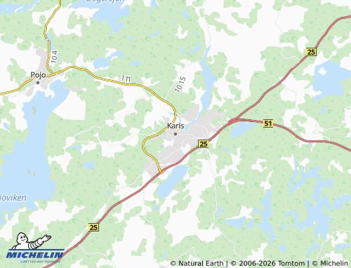 Kaart MICHELIN Karis - ViaMichelin