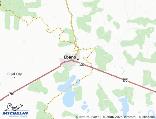 Mappa MICHELIN Ébano - ViaMichelin