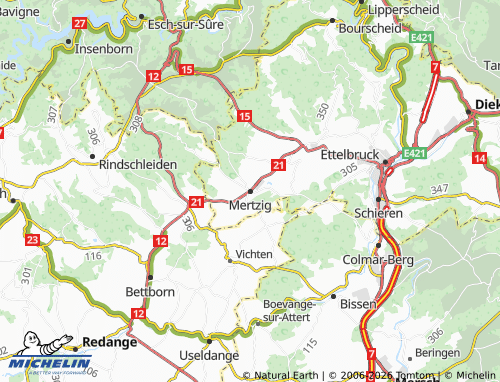 MICHELIN Mertzig map - ViaMichelin