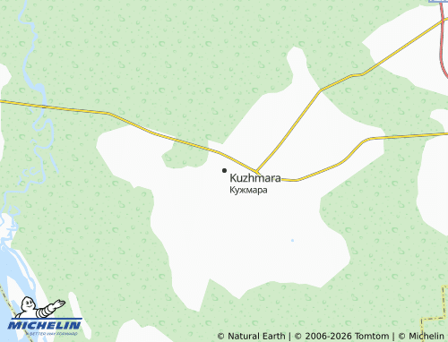 MICHELIN-Landkarte Kuzhmara - ViaMichelin
