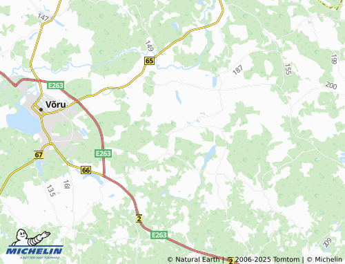 MICHELIN Nõnova map - ViaMichelin