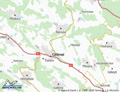 MICHELIN Nișcani map - ViaMichelin