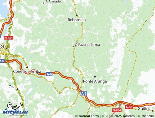MICHELIN Verís (Santa María) map - ViaMichelin