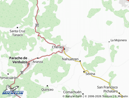 MICHELIN Cherán map - ViaMichelin