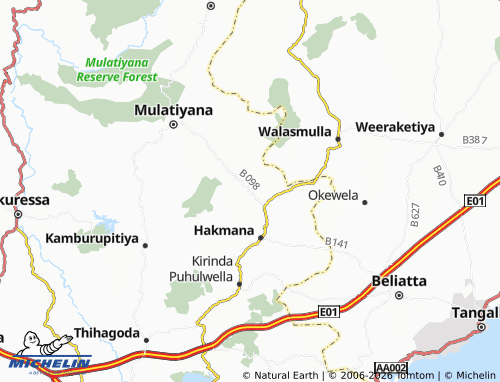 Mapa MICHELIN Denagama North - ViaMichelin