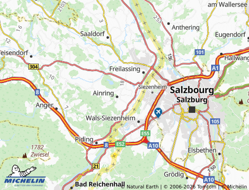 Mapa MICHELIN Mitterfelden - ViaMichelin