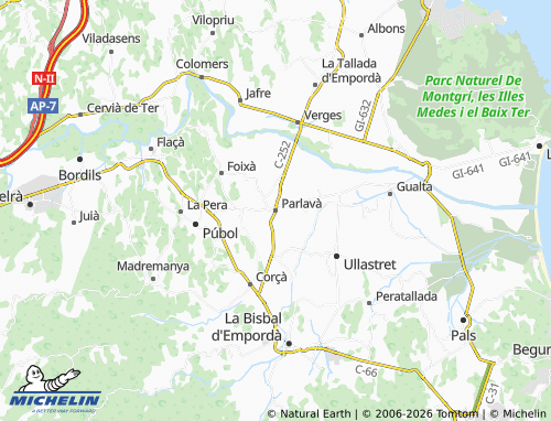 MICHELIN-Landkarte Parlavà - ViaMichelin