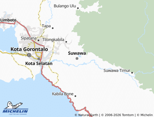 Mappa MICHELIN Suwawa - ViaMichelin