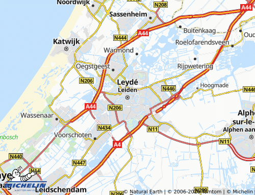 Mapa MICHELIN Leiden - ViaMichelin