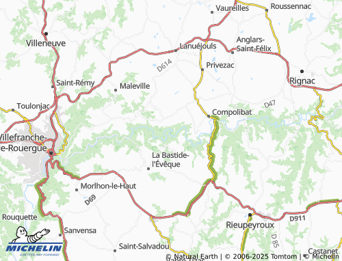 MICHELIN Le Cayla map - ViaMichelin