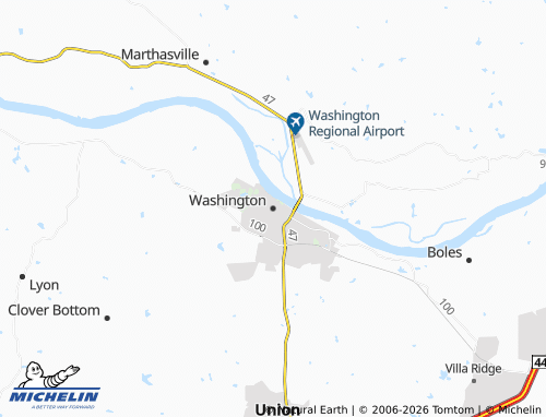 Carte MICHELIN Washington - ViaMichelin