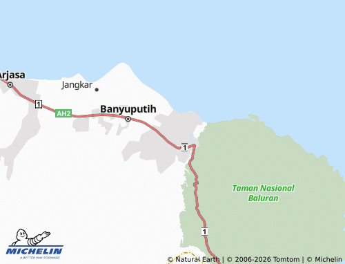 MICHELIN Sumberanyar map - ViaMichelin