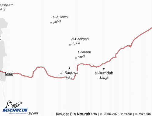 MICHELIN-Landkarte al-'Areen - ViaMichelin