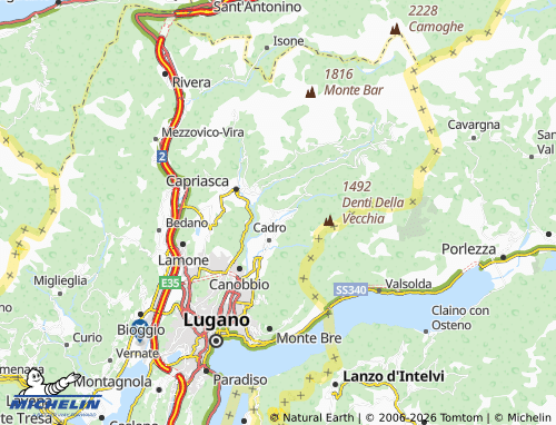 MICHELIN Sonvico map - ViaMichelin