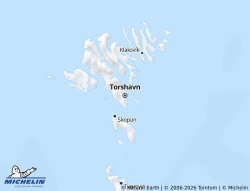 MICHELIN Faroe Islands map - ViaMichelin