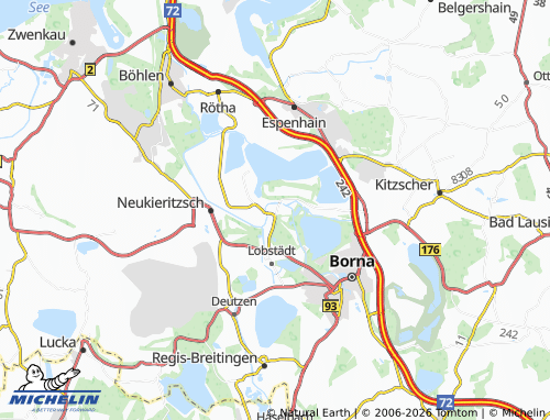 Carte MICHELIN Großzössen - ViaMichelin