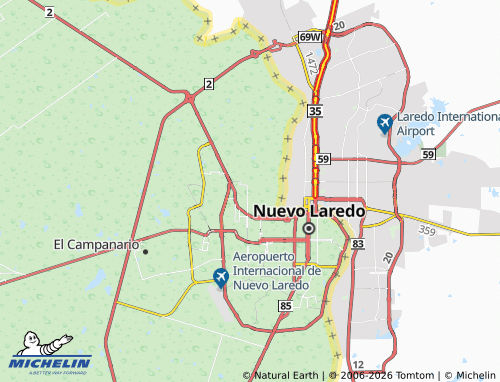 Mappa MICHELIN Tamaulipas - ViaMichelin