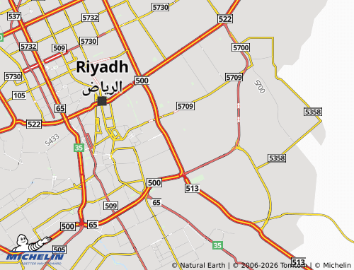 MICHELIN-Landkarte al-Jazeerah - ViaMichelin