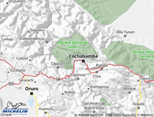 MICHELIN Quillacollo map - ViaMichelin