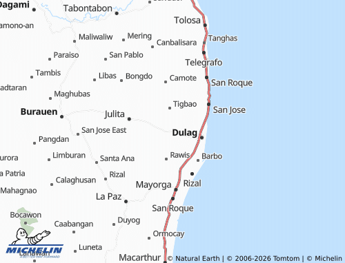 MICHELIN Del Pilar map - ViaMichelin