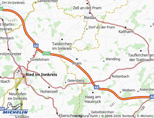MICHELIN Pram map - ViaMichelin