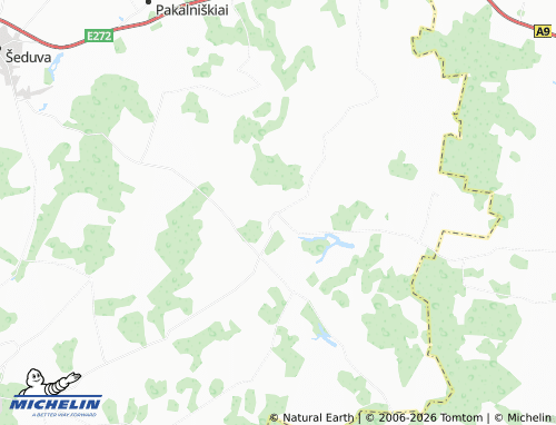 MICHELIN Sidabravas map - ViaMichelin