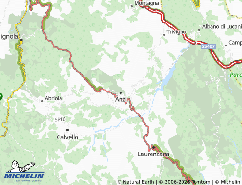 Carte MICHELIN Anzi - ViaMichelin