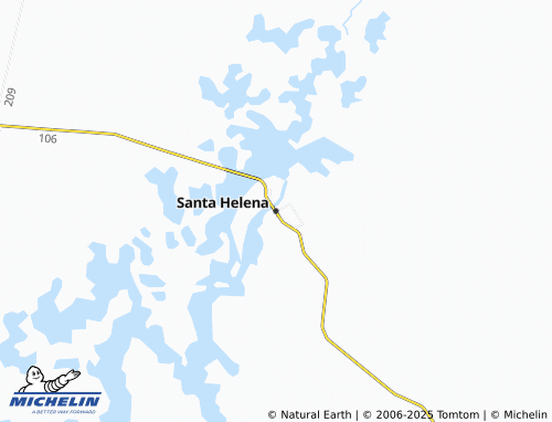 MICHELIN Santa Helena map - ViaMichelin
