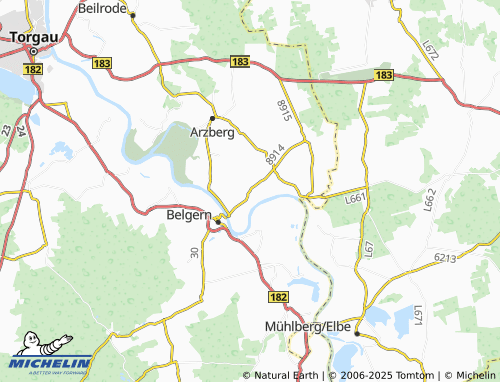 MICHELIN Tauschwitz map - ViaMichelin