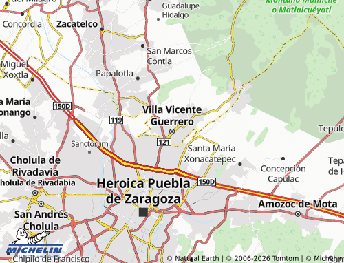Mappa MICHELIN Villa Vicente Guerrero - ViaMichelin